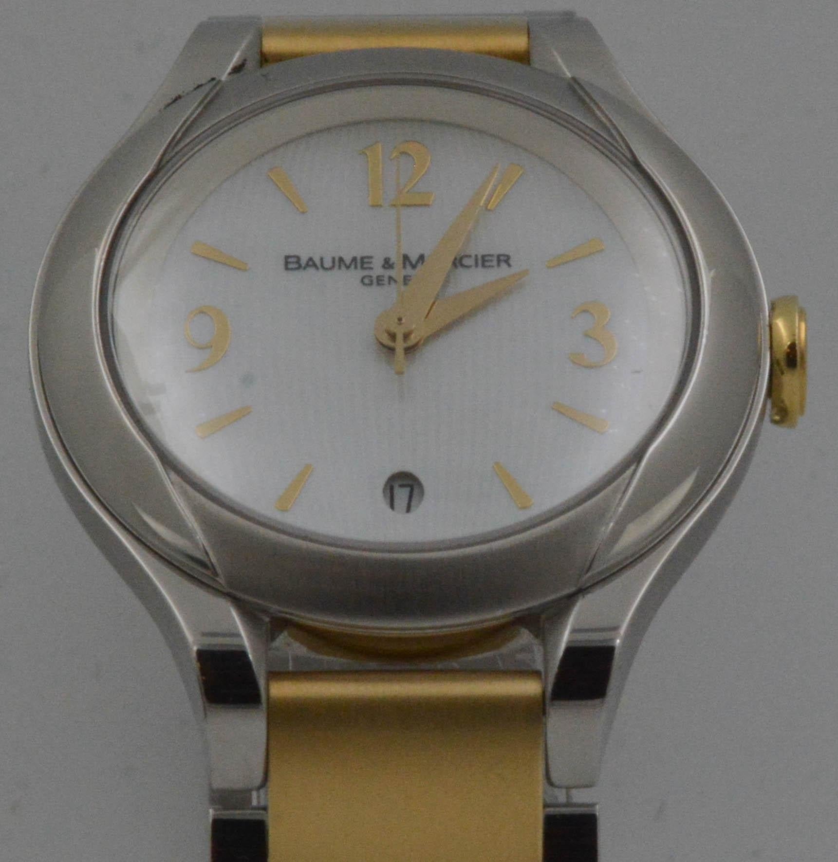 Baume & Mercier Ladies Yellow Gold Stainless Steel Linea Wristwatch 1