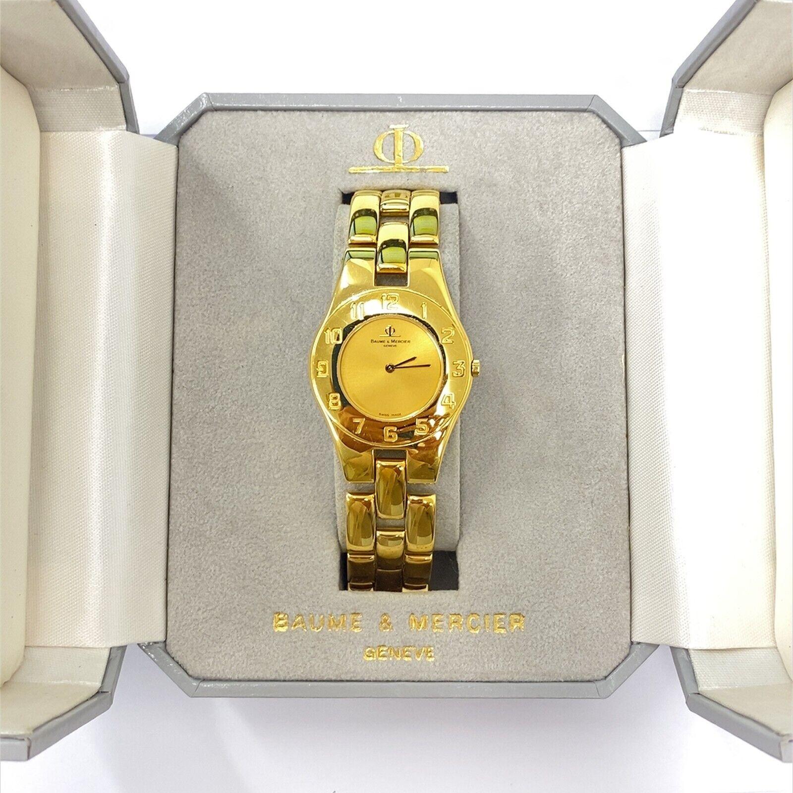 Baume & Mercier Linea Golden Mid Size Watch In Good Condition In London, GB