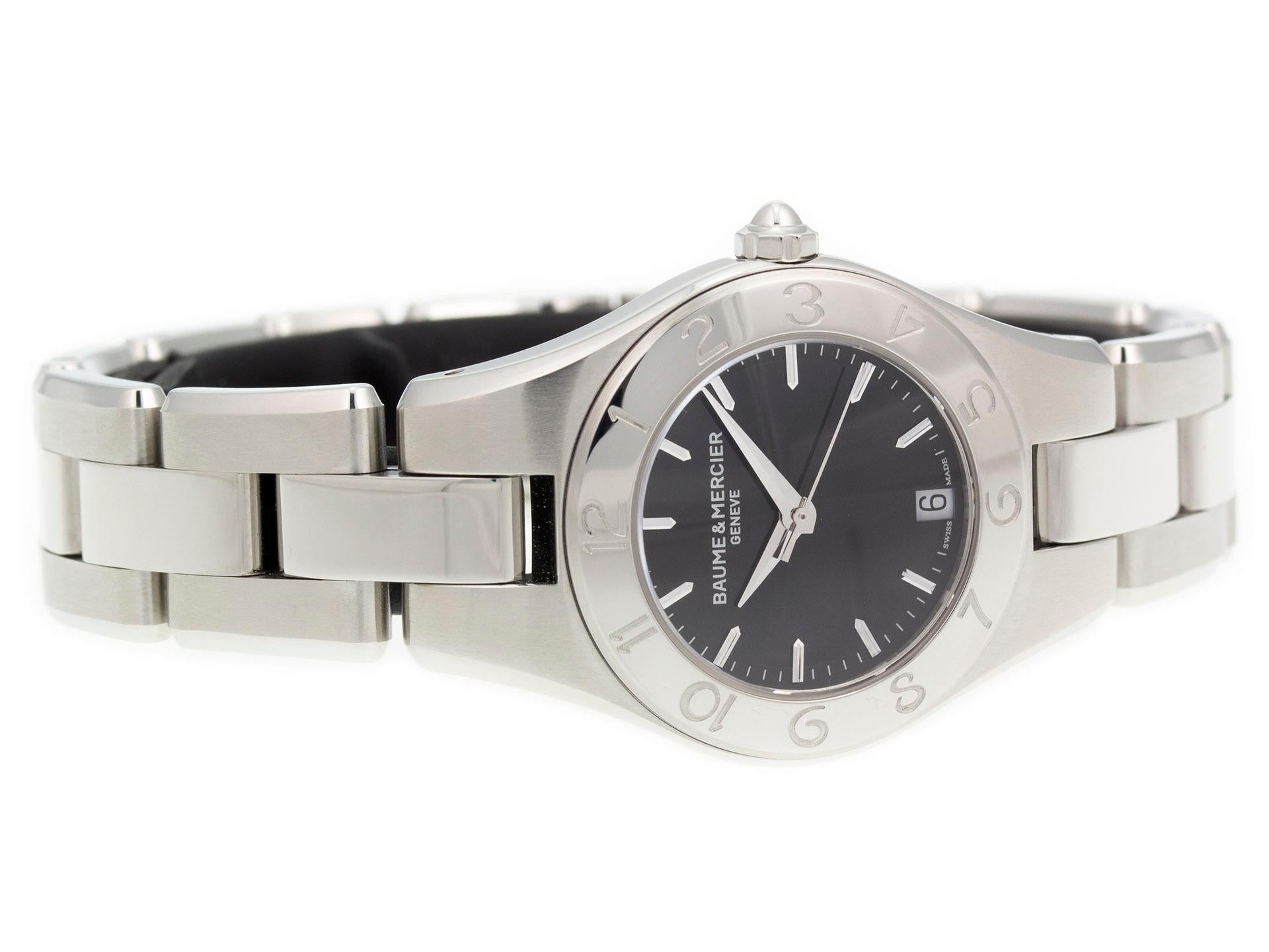 Baume & Mercier Linea MOA10010 In Excellent Condition For Sale In Willow Grove, PA