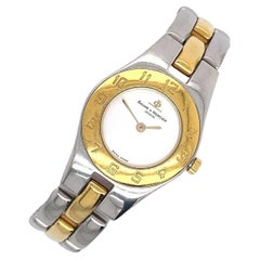 Vintage Baume & Mercier Linea Steel & Gold Ladies Quartz Watch