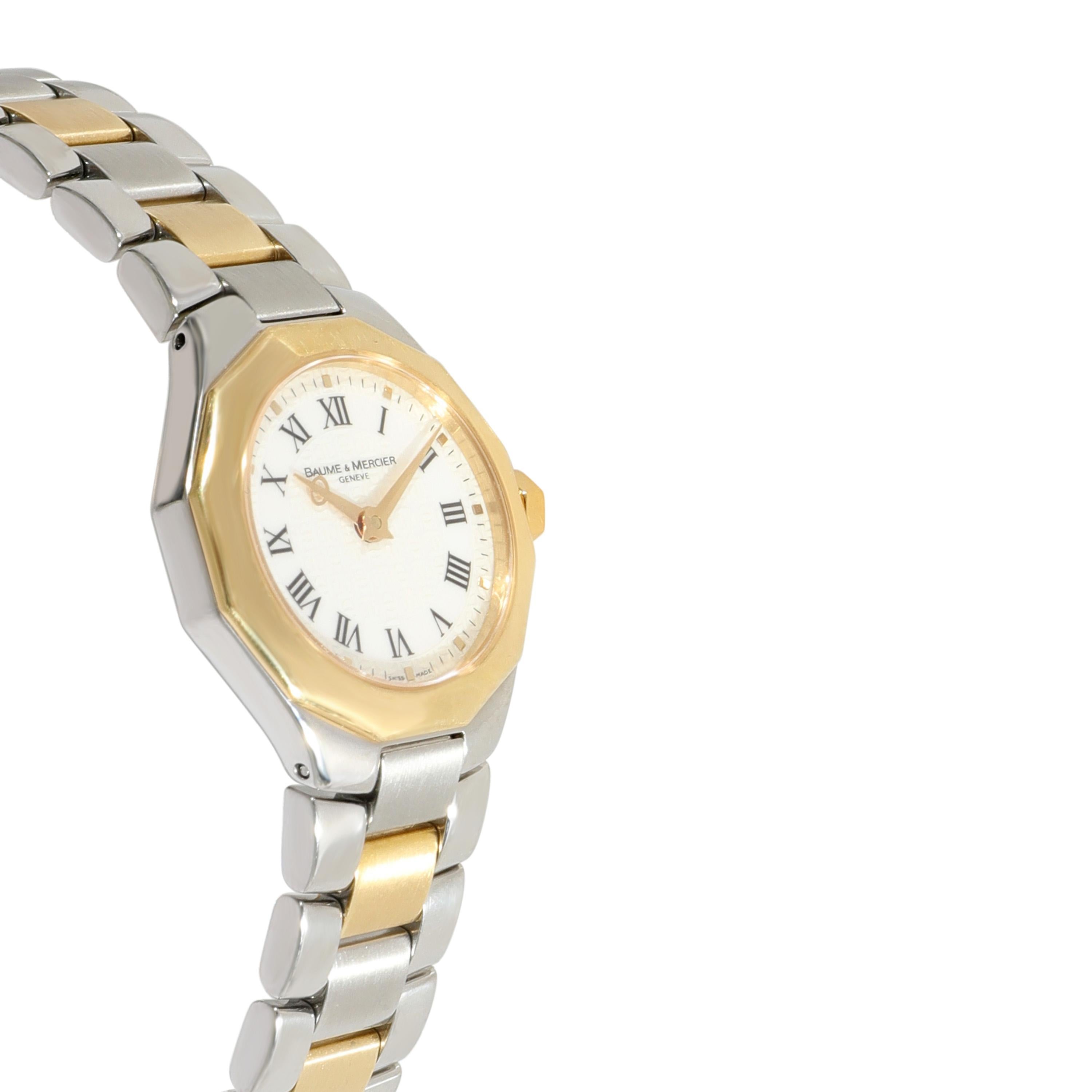 Baume & Mercier Mini Riviera MOA08524 Damenuhr aus 18kt Edelstahl/Yell 1