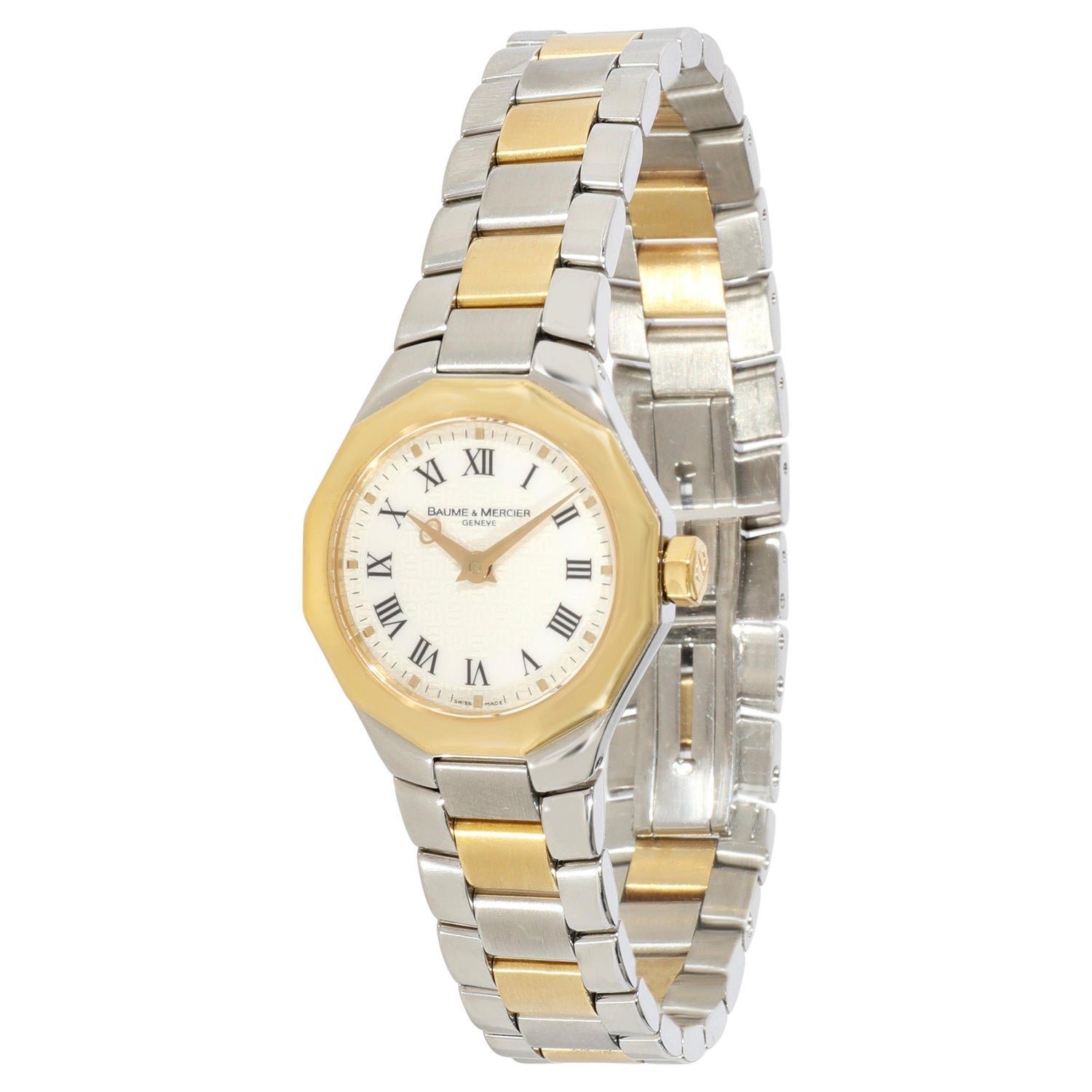 Baume and Mercier Mini Riviera 65508 Women's Watch in 18kt Stainless  Steel/Yellow at 1stDibs