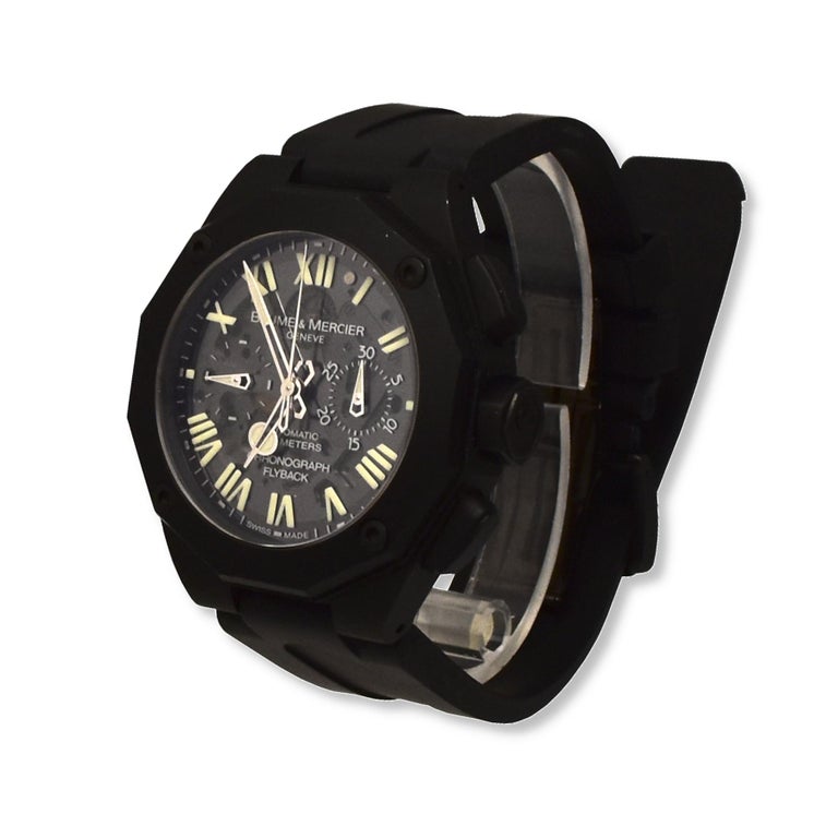 Baume Mercier MOA08834 Black Stainless Steel Discontinued Limited Edition