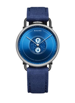 Orologio da uomo Baume & Mercier Moon Phase Quadrante Blu 10637