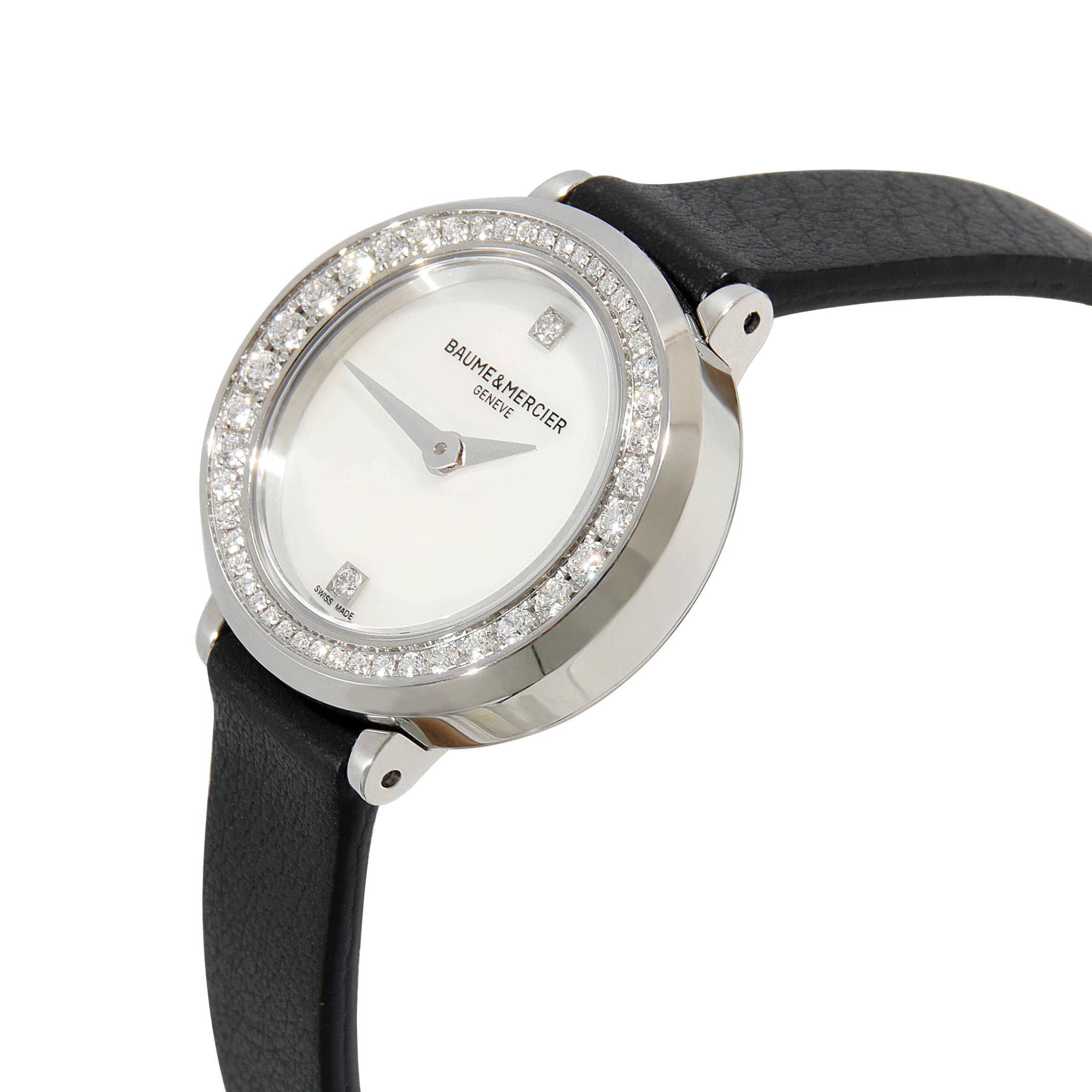 Baume & Mercier Petite Promeses MOA10290 Women's Watch in  Stainless Steel 2