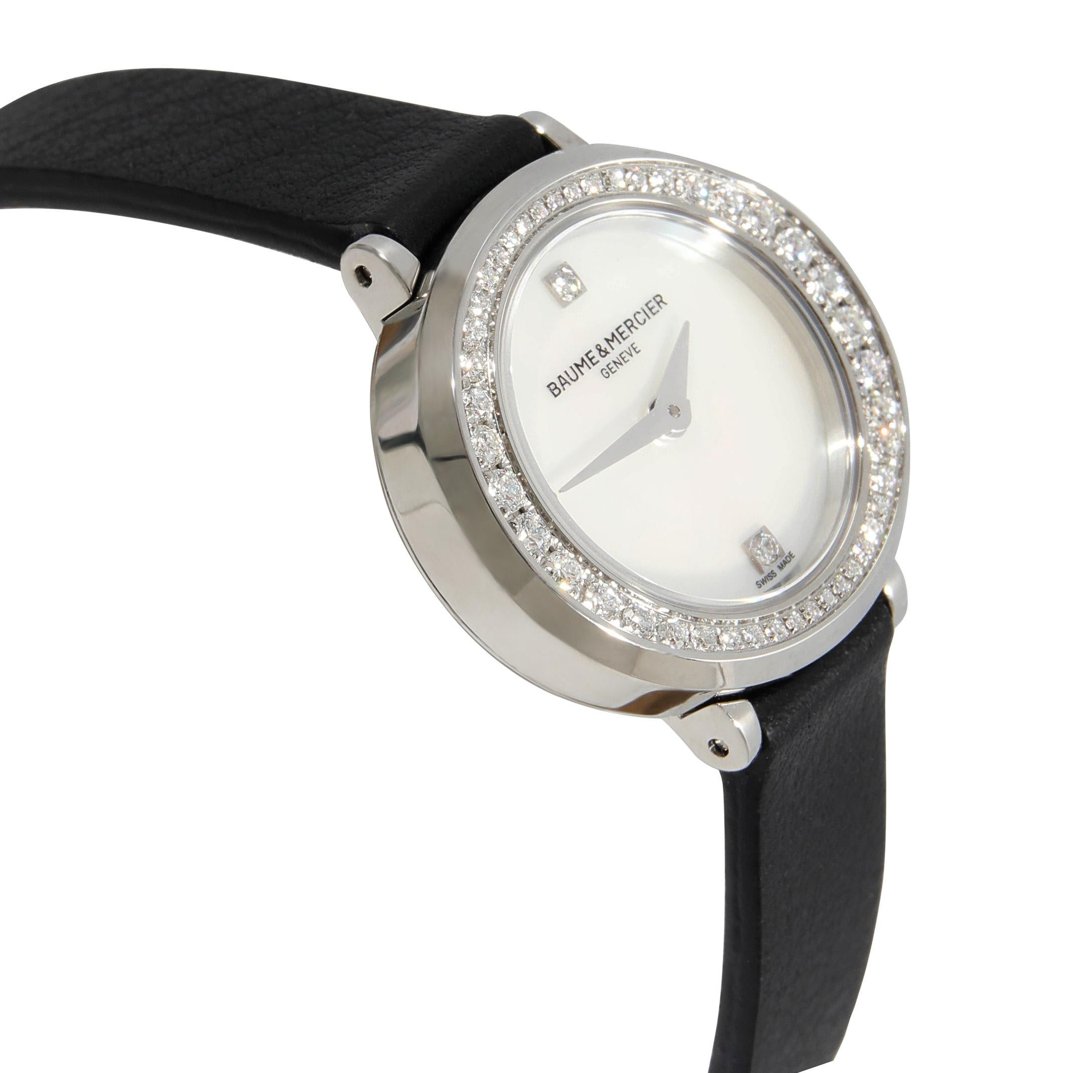 Baume & Mercier Petite Promeses MOA10290 Women's Watch in  Stainless Steel 3