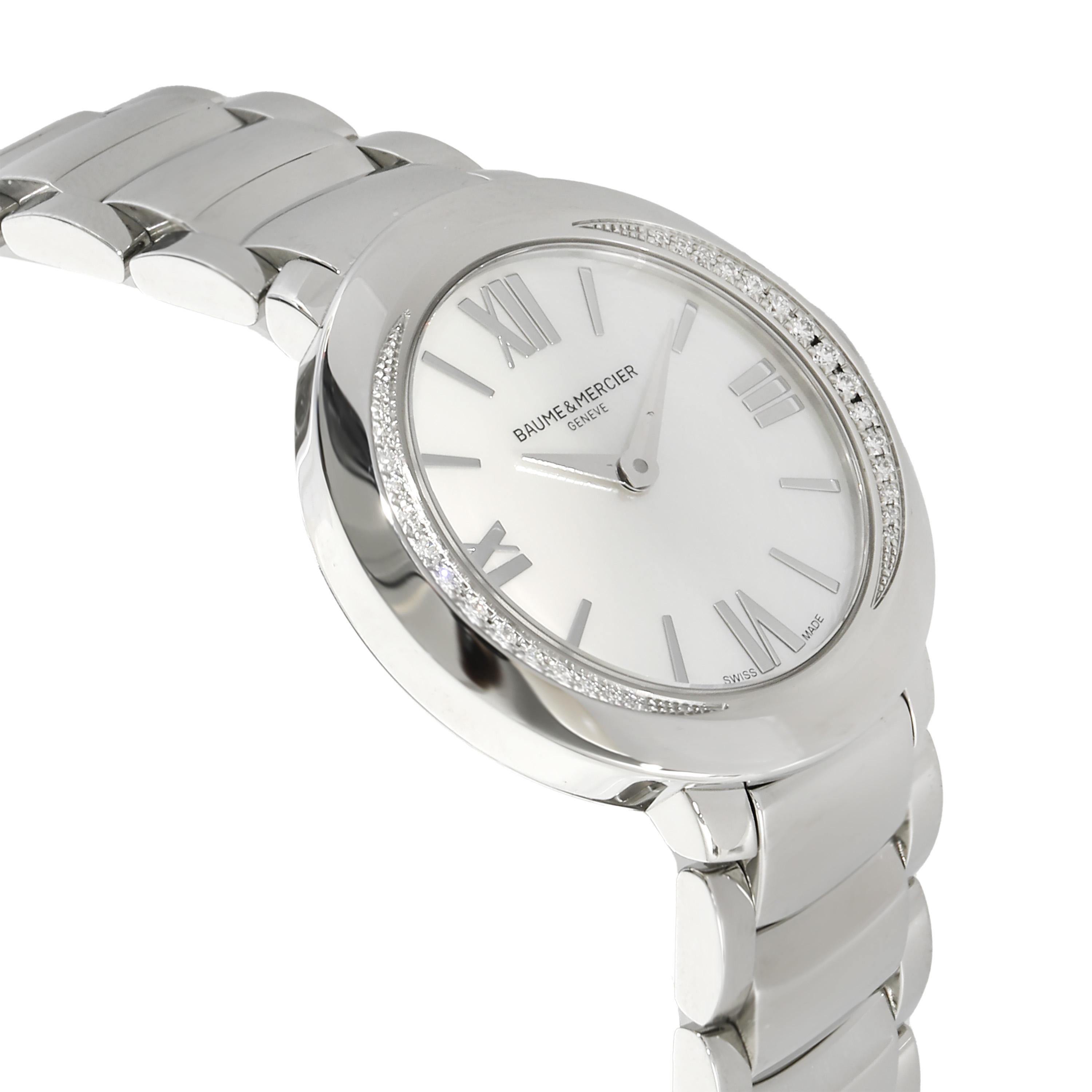 Baume & Mercier Promesse MOA10160 Women's Watch in  Stainless Steel For Sale 1