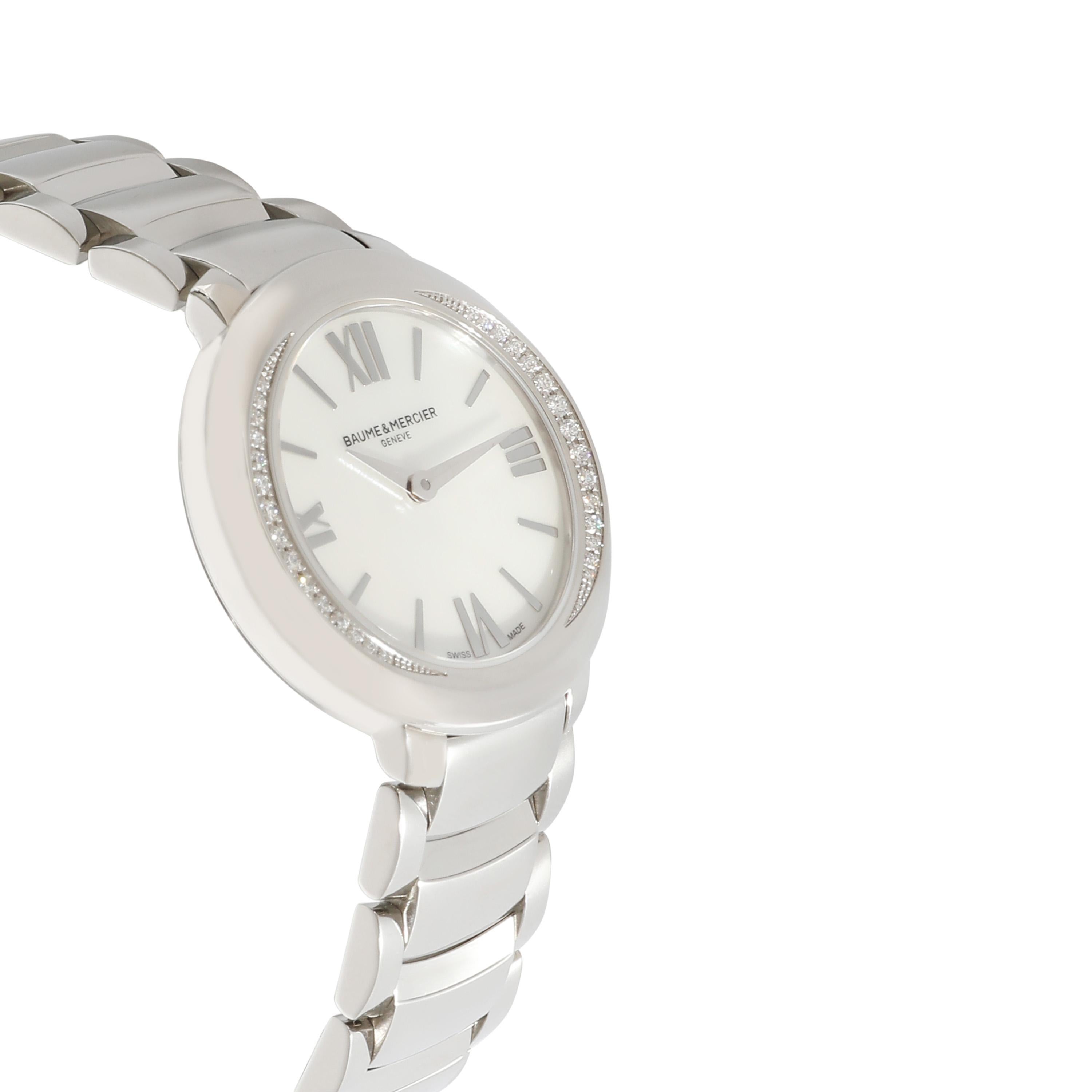 Baume & Mercier Promesse MOA10160 Women's Watch in  Stainless Steel For Sale 1
