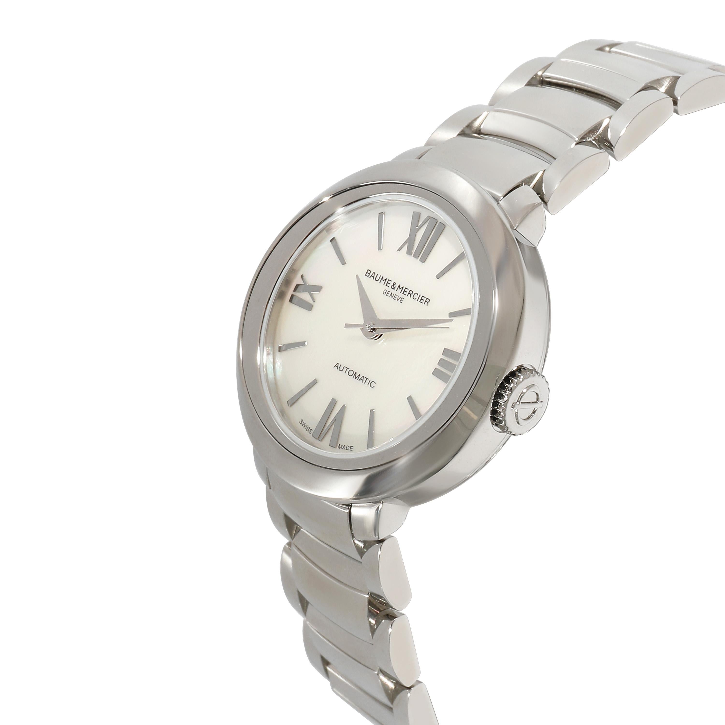 Baume & Mercier Promesse MOA10182 Women's Watch in  Stainless Steel For Sale 1