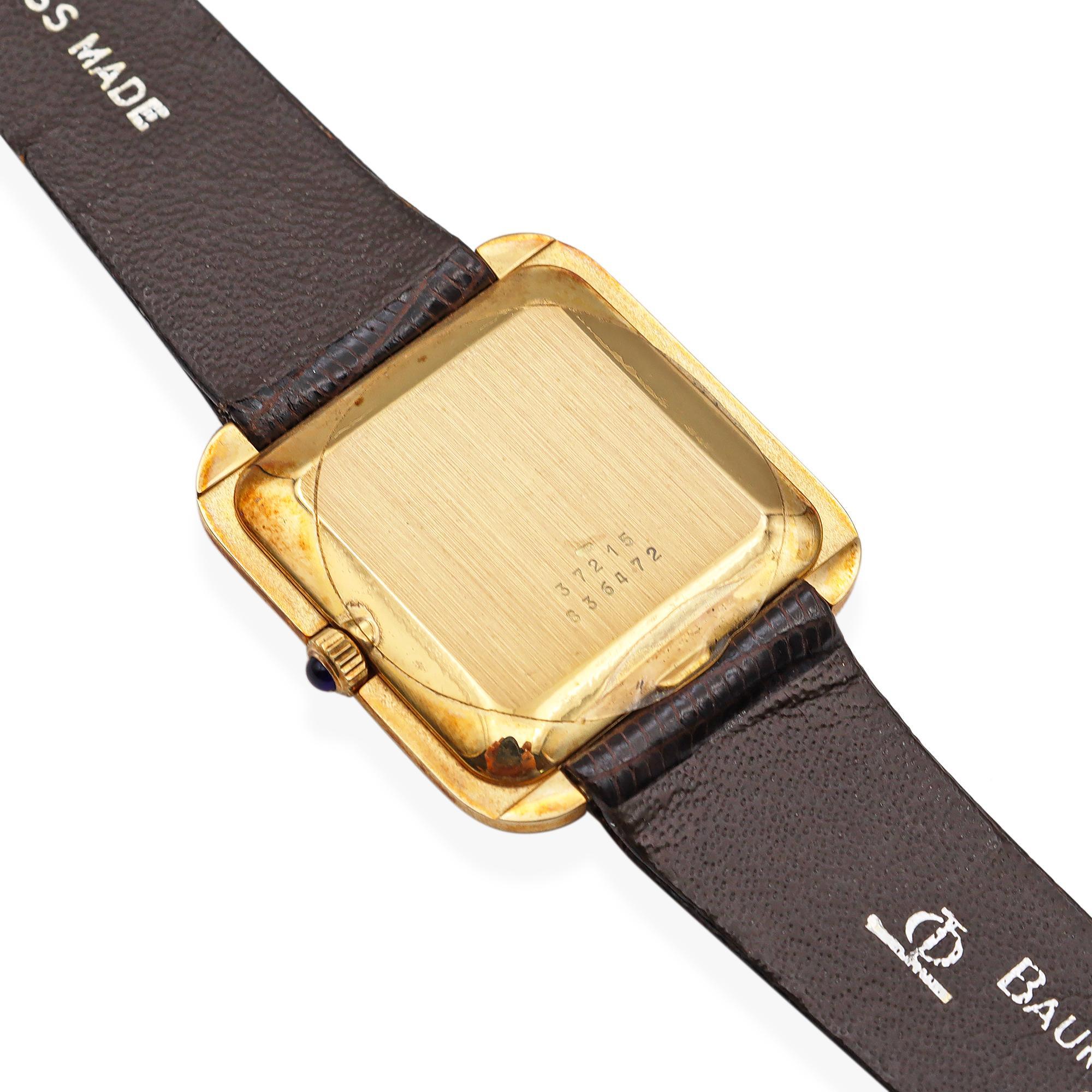 Baume & Mercier Ref. 37215 18K Gelbgold Herren Handaufzugsuhr 1