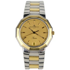 Baume & Mercier Riviera 18 Karat Gold and Stainless Steel Quartz Wristwatch