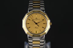 Baume & Mercier Riviera Montre-bracelet à quartz en or 18 carats et acier inoxydable