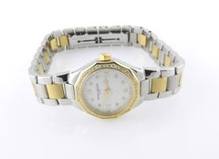 Baume & Mercier Riviera 18K Yellow Gold Steel Diamond MOP Ladies Watch