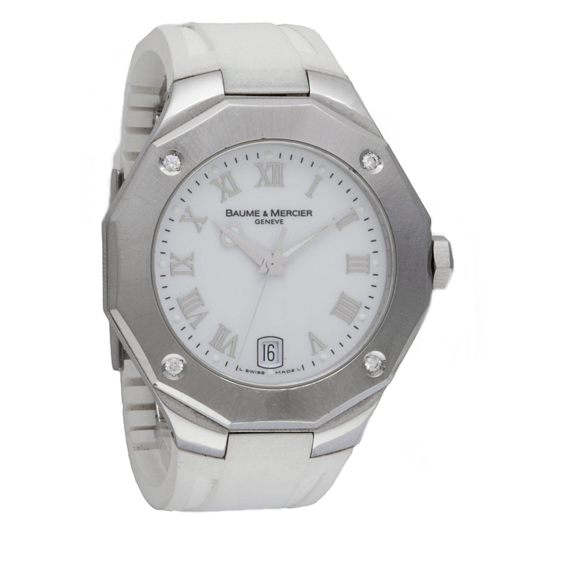 riviera quartz watch stainless steel