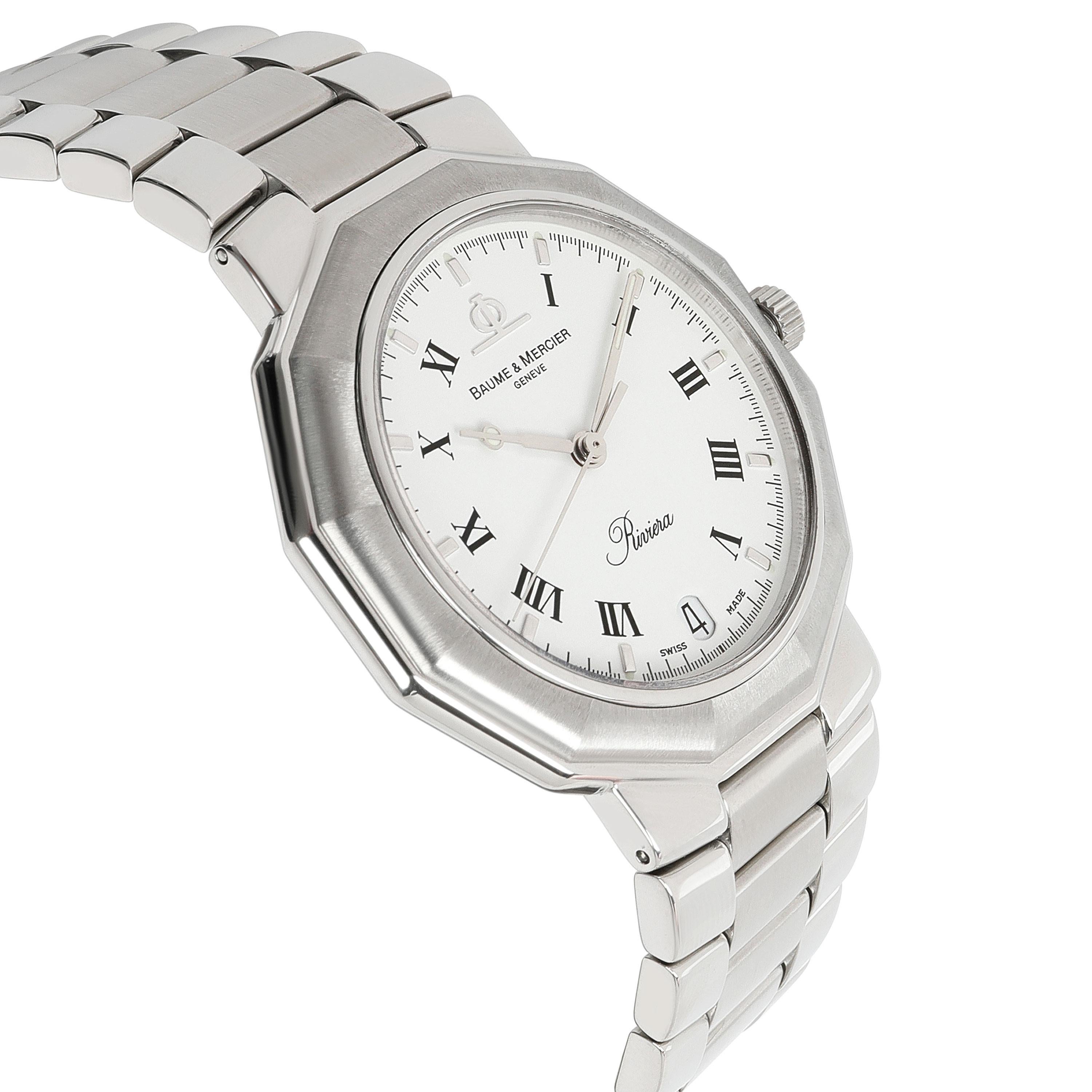 Baume & Mercier Riviera MV045163 Herrenuhr aus Edelstahl 1