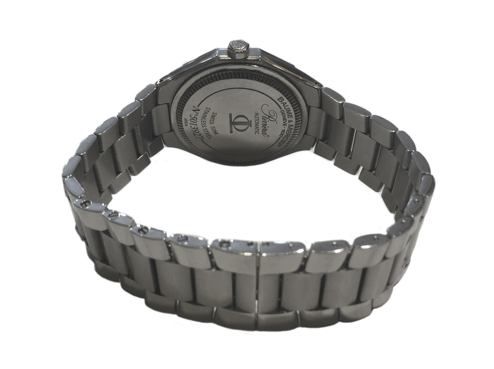  Baume & Mercier Riviera montre automatique en acier inoxydable 65536 Pour hommes 