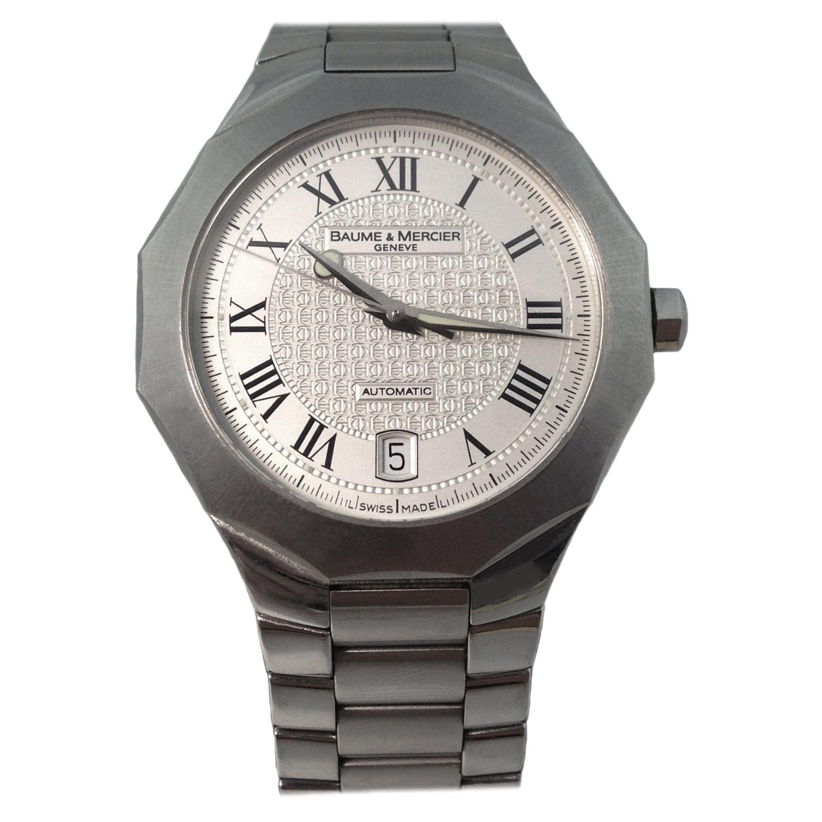 Baume & Mercier Riviera Stainless Steel Automatic Watch 65536