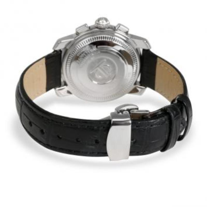Baume & Mercier Silver Orologio da polso da uomo con alligatore in acciaio inossidabile 38MM In condizioni discrete in vendita a Dubai, Al Qouz 2