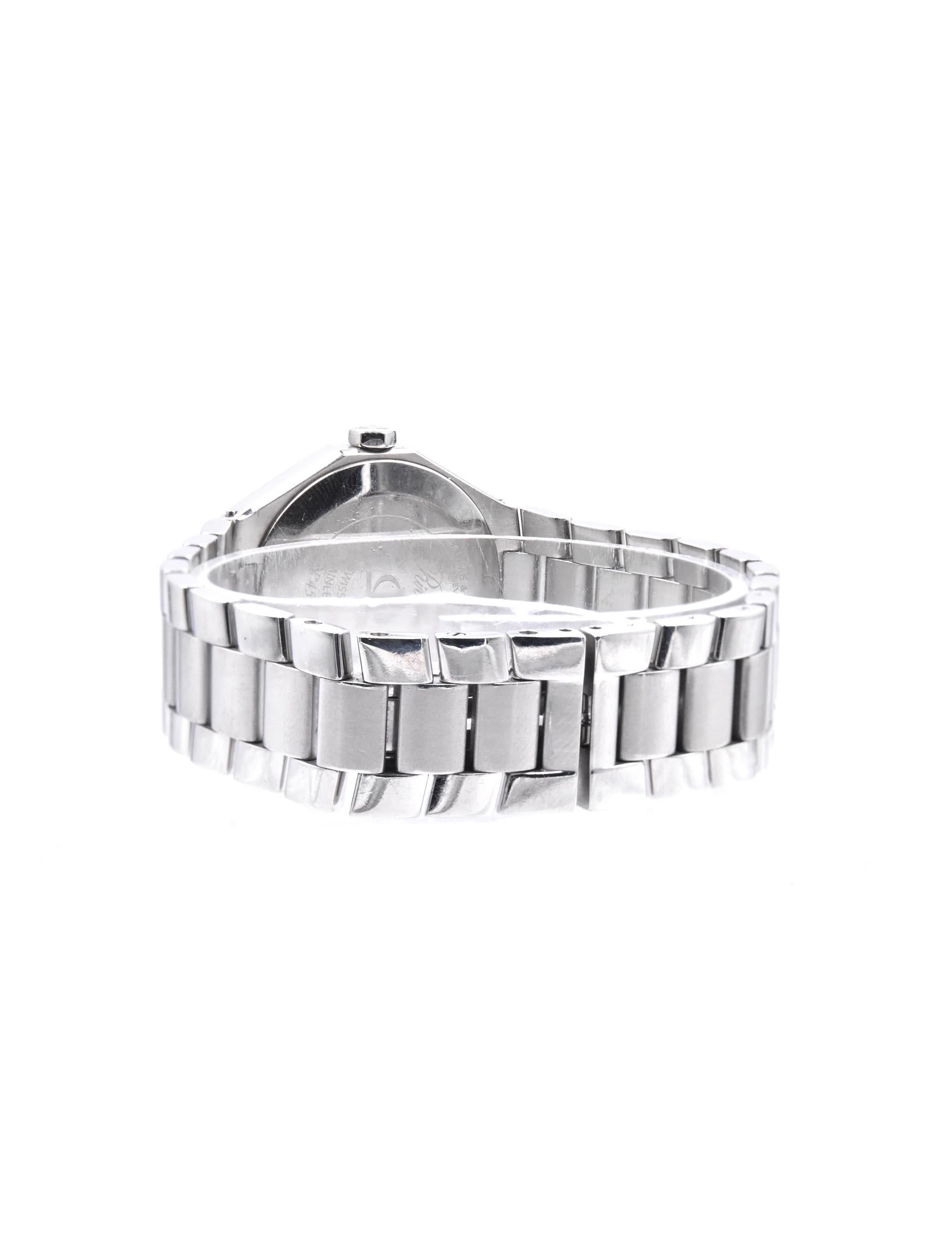 Baume & Mercier Stainless Steel Diamond Riviera In Excellent Condition In Scottsdale, AZ