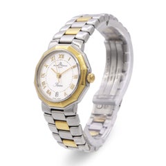 Baume & Mercier Steel & 18k Yellow Gold MOP Dial Quartz Women's Watch