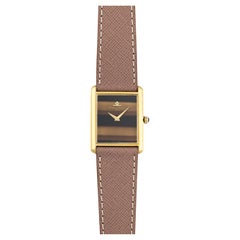 Baume & Mercier Tiger Eye Dial Watch in 18K yellow gold, 1970s