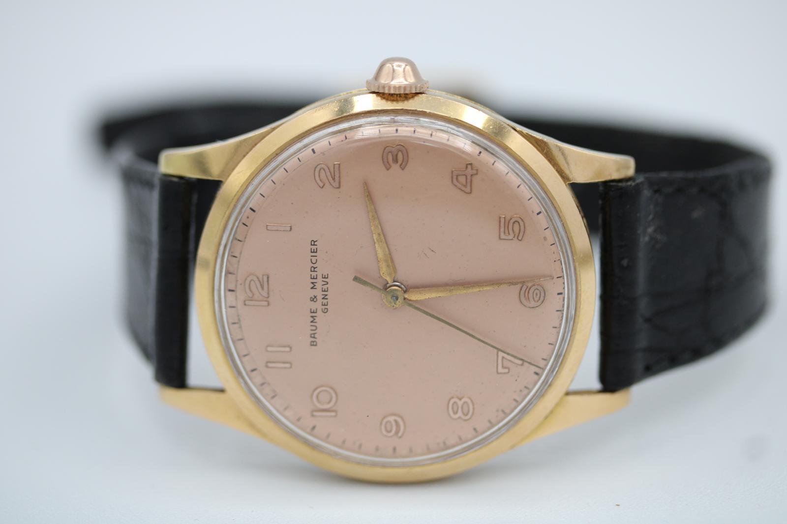 Baume & Mercier - Vintage 1950s - Or jaune 18ct en vente 4
