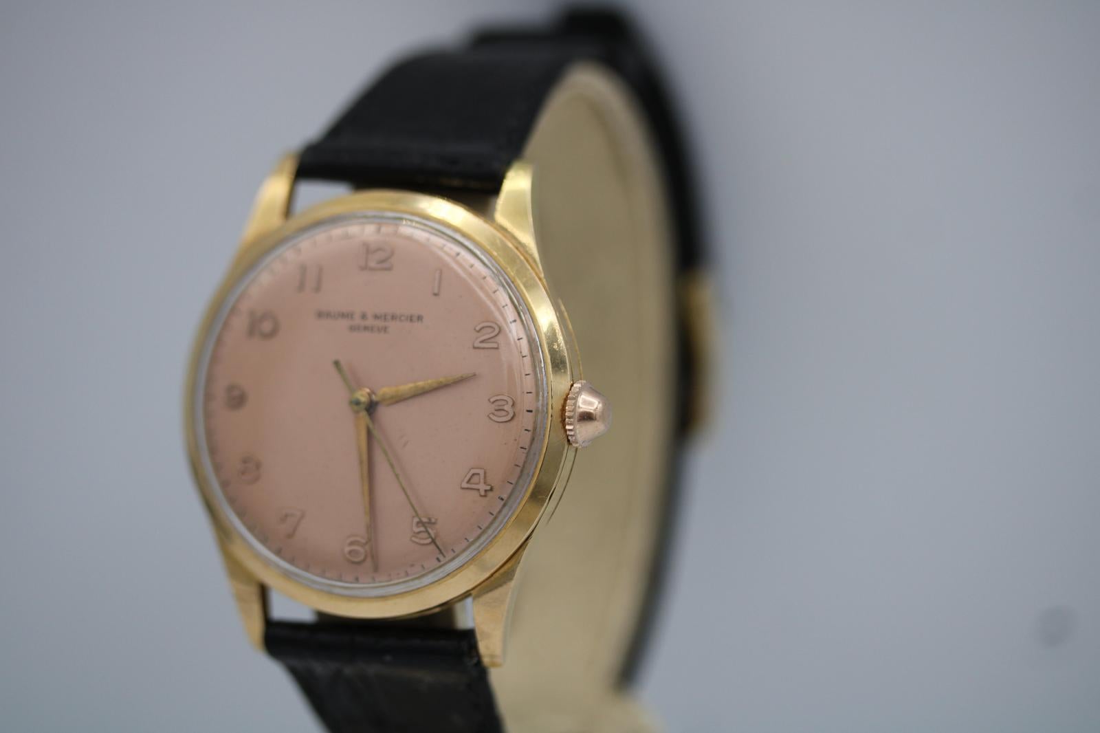 Baume & Mercier - Vintage 1950s - Or jaune 18ct en vente 5