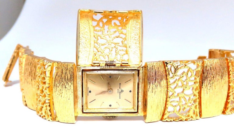 Baume Mercier Vintage Gold Watch 14kt For Sale 1