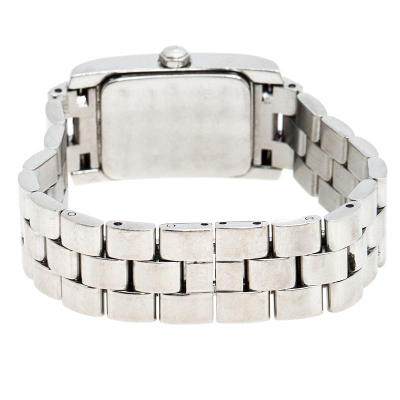Contemporary Baume & Mercier White Stainless Steel Hampton MV045139 Women's Wristwatch 20MM