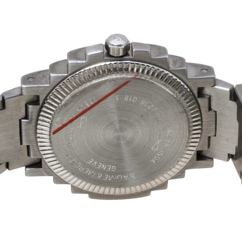 Contemporary Baume & Mercier White Two-Tone Riviera 5236.018.3 Women's Wristwatch 26 mm