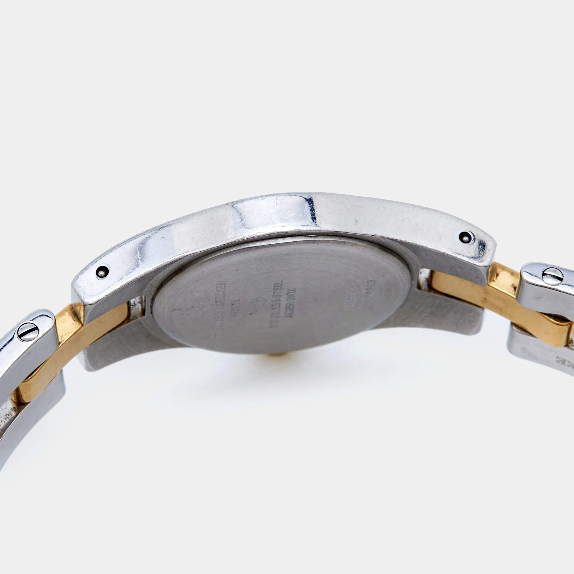 Baume & Mercier White Two-Tone Stainless Steel Linea Women's Wristwatch 22 mm 1