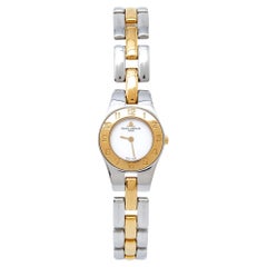 Baume & Mercier White Two-Tone Stainless Steel Linea Women's Wristwatch 22 mm