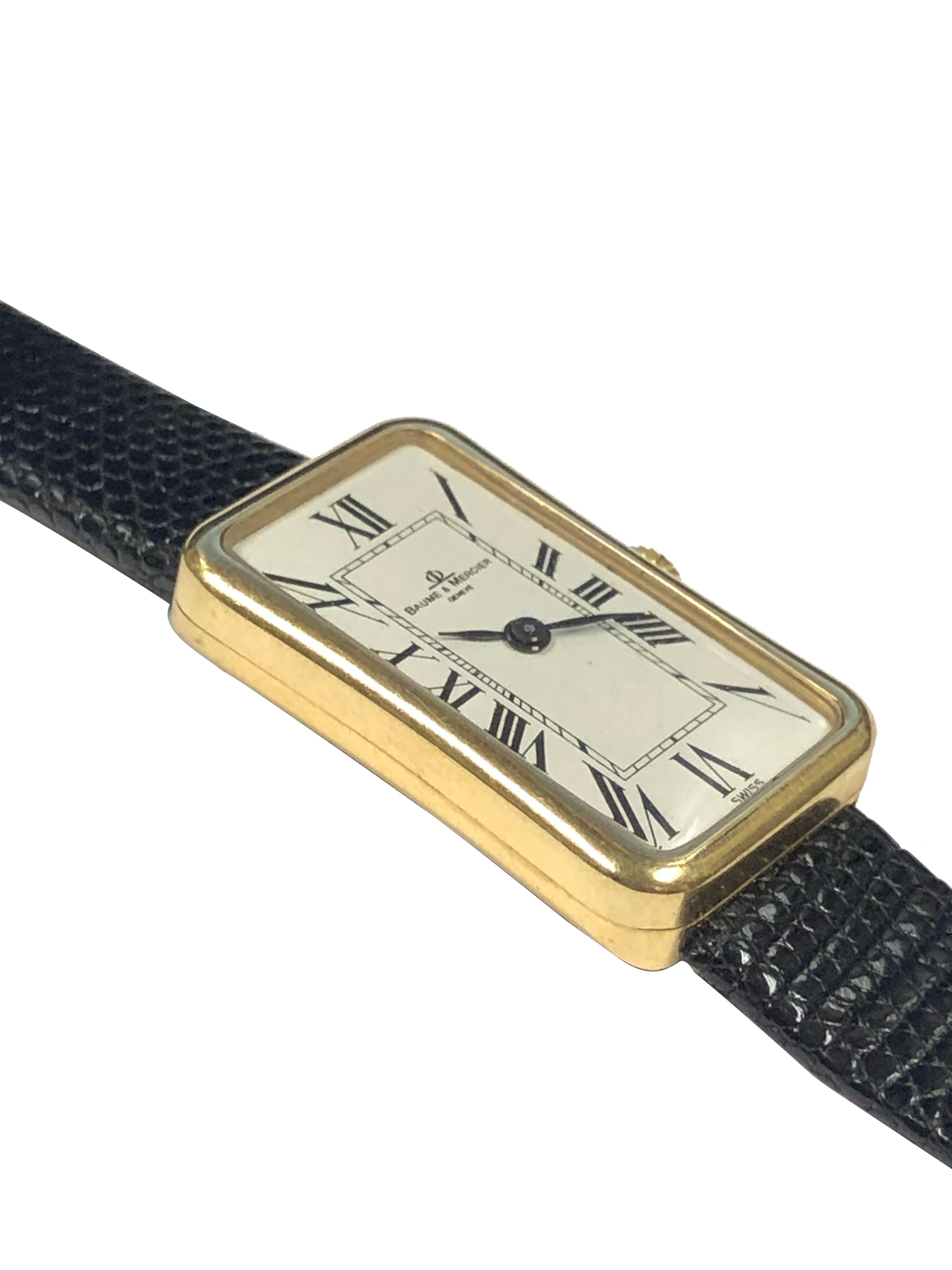 Baume & Mercier Wrist Watch Owned and Worn by Hollywood Icon Jerry Lewis In Excellent Condition In Chicago, IL
