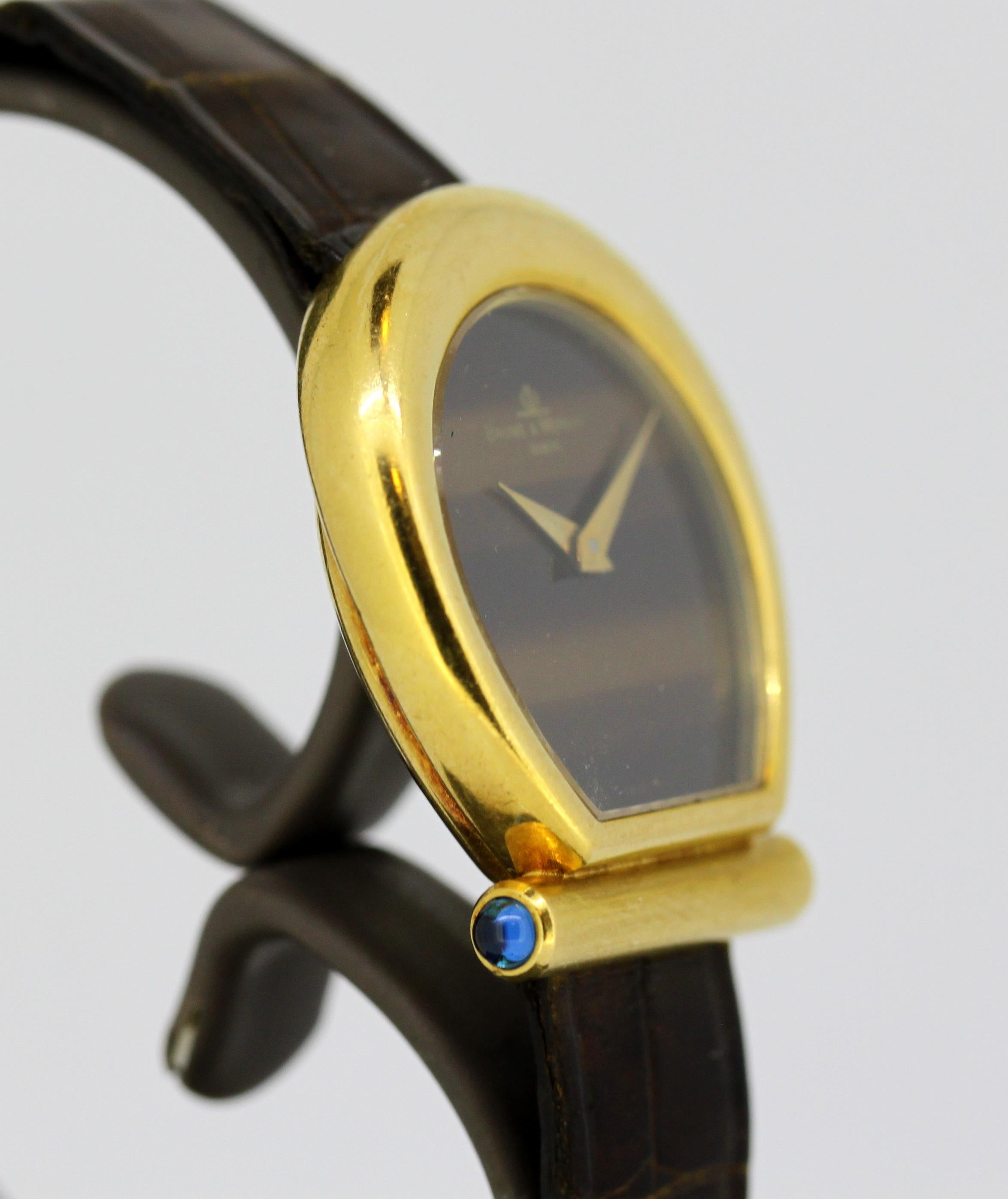 Baume & Mercier Armbanduhr - 18k Gold & Tigerauge - 464325 - Frauen - 1990-1999 3