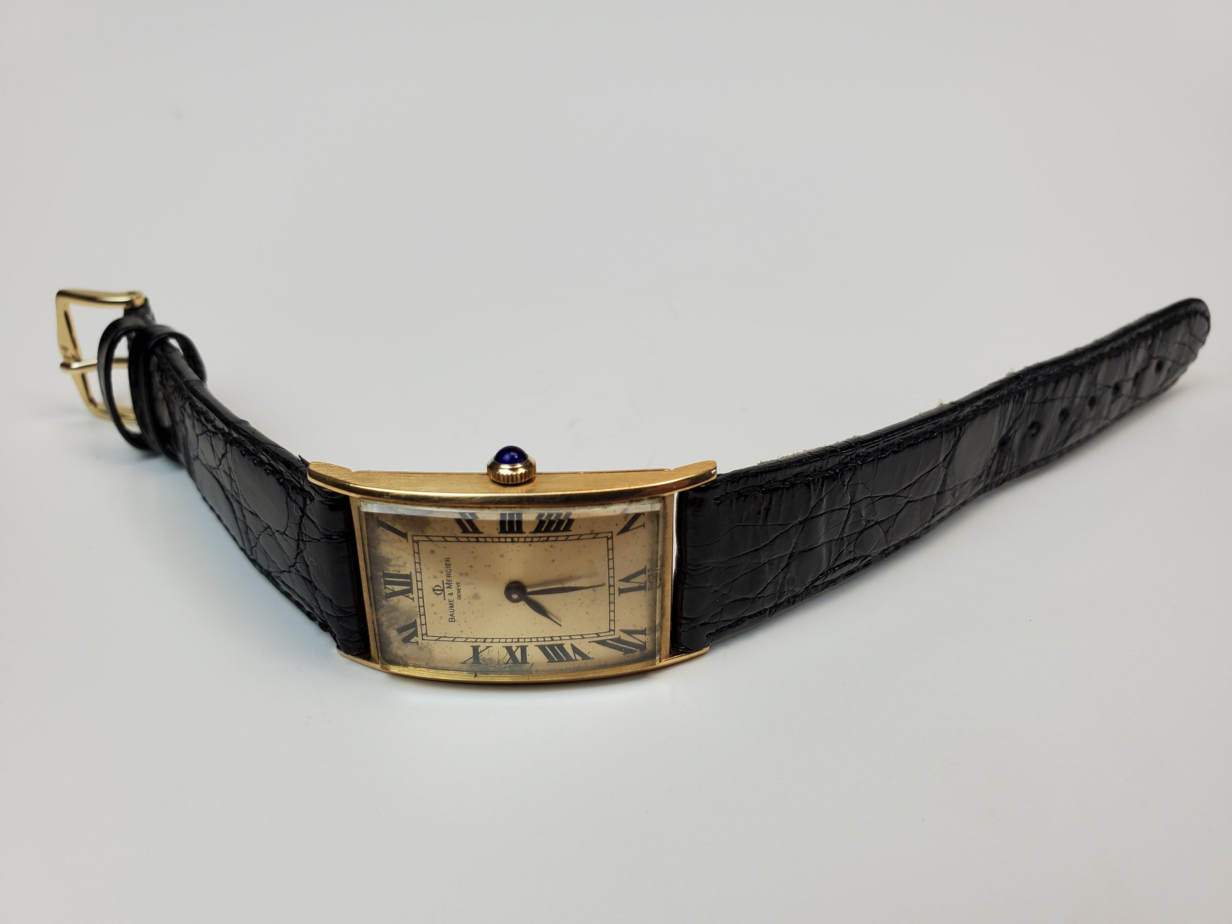 Baume & Mercier Wristwatch Vintage In Good Condition In Bradford, Ontario