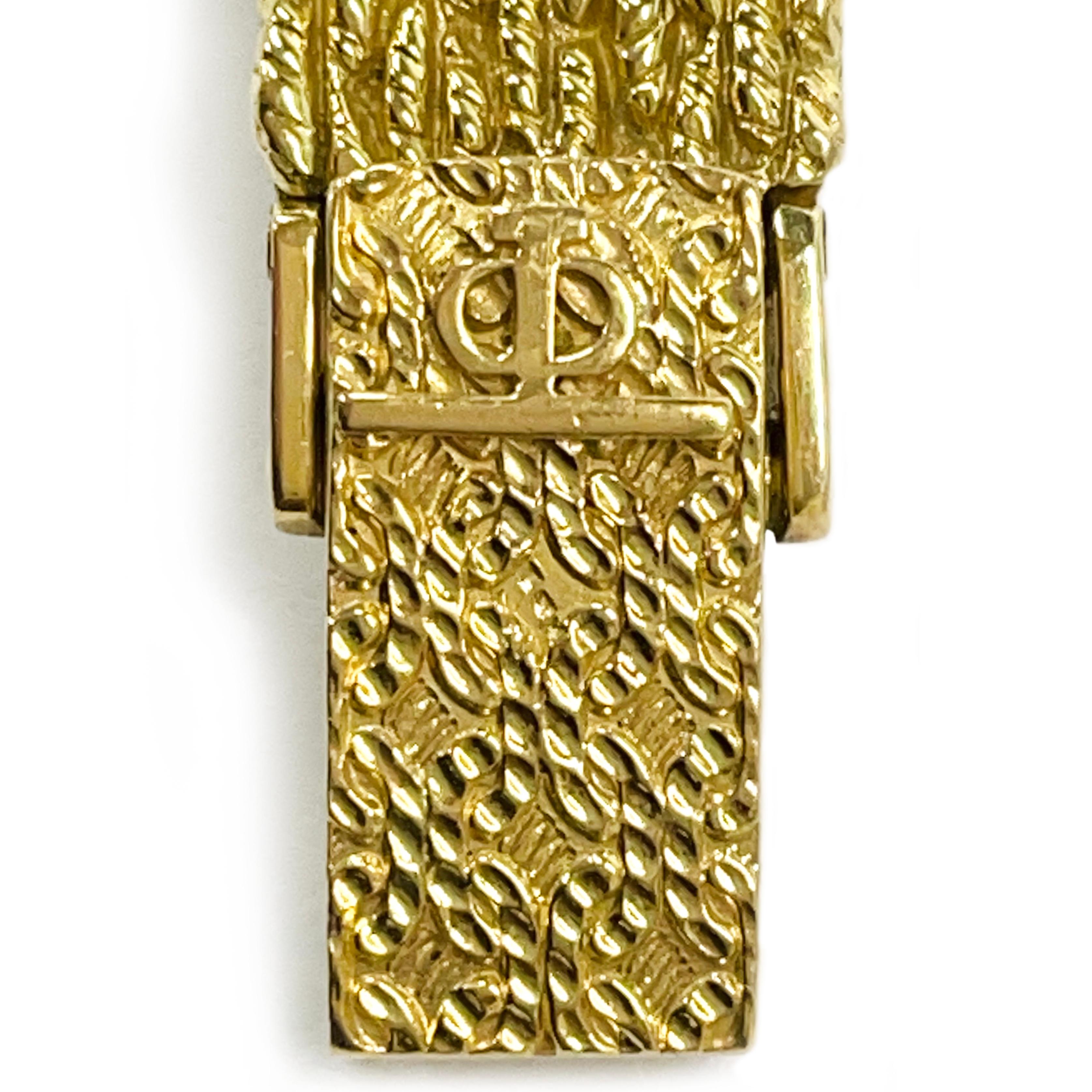 Montre-bracelet Baume & Mercier en or jaune avec diamants Bon état - En vente à Palm Desert, CA