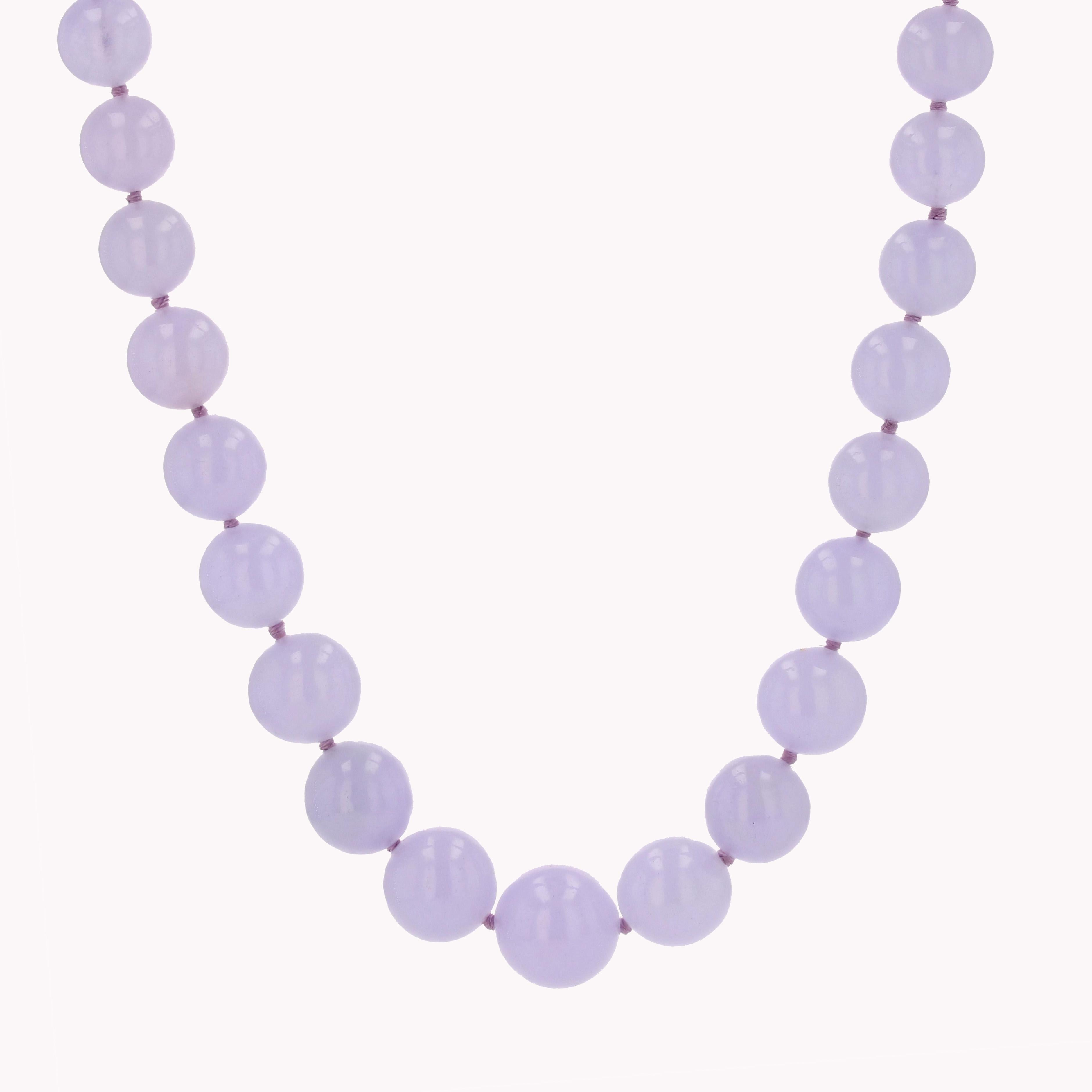 Baume Modern Parma Jade Jadeite Beads 18 Karat White Gold Necklace For Sale 9