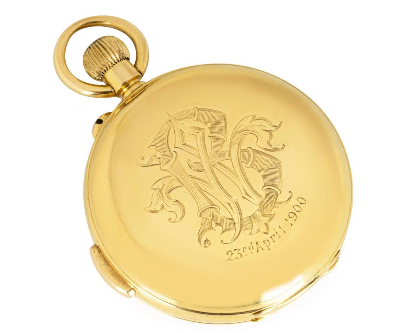 Baume Swiss Full Hunter Keyless Lever Minute Repeater Pocket Watch, C1890s In Excellent Condition For Sale In London, GB
