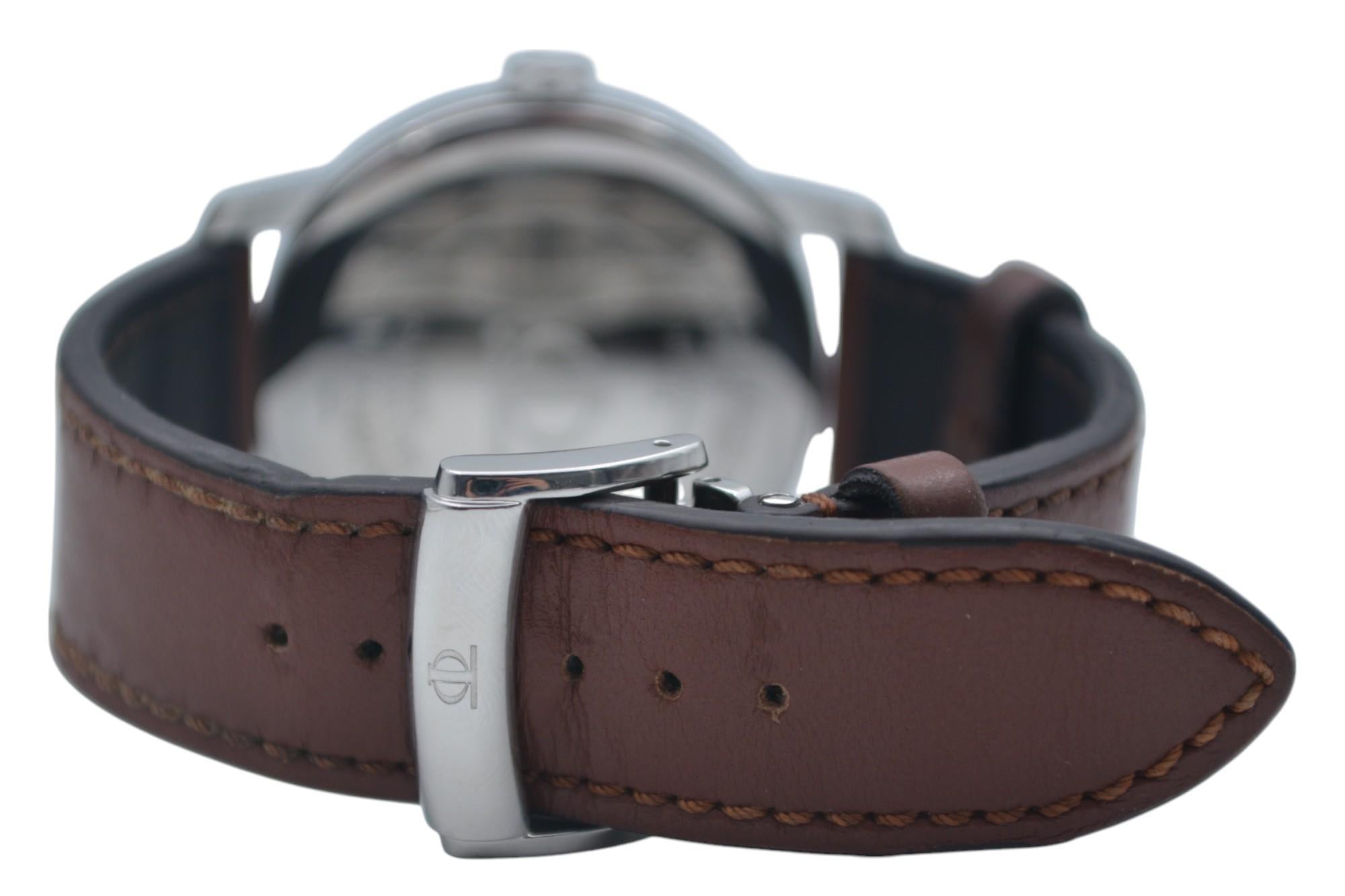 Baume&Mercier Classima GMT grande taille XL 42 avec cadran blanc en acier, réf. 65494 3
