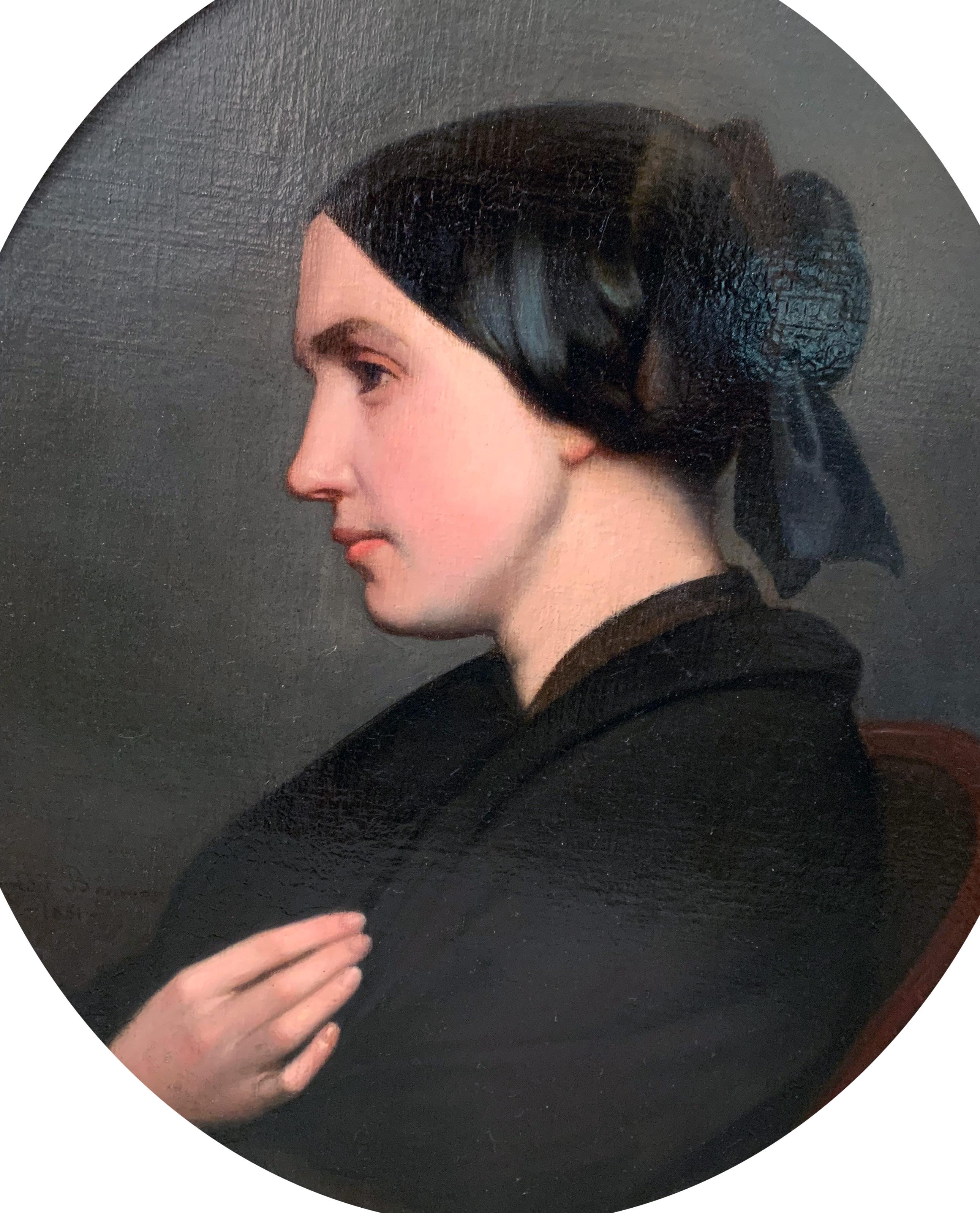 Profil De Femme De Baumes Amédée (1820/1906) in vendita 1