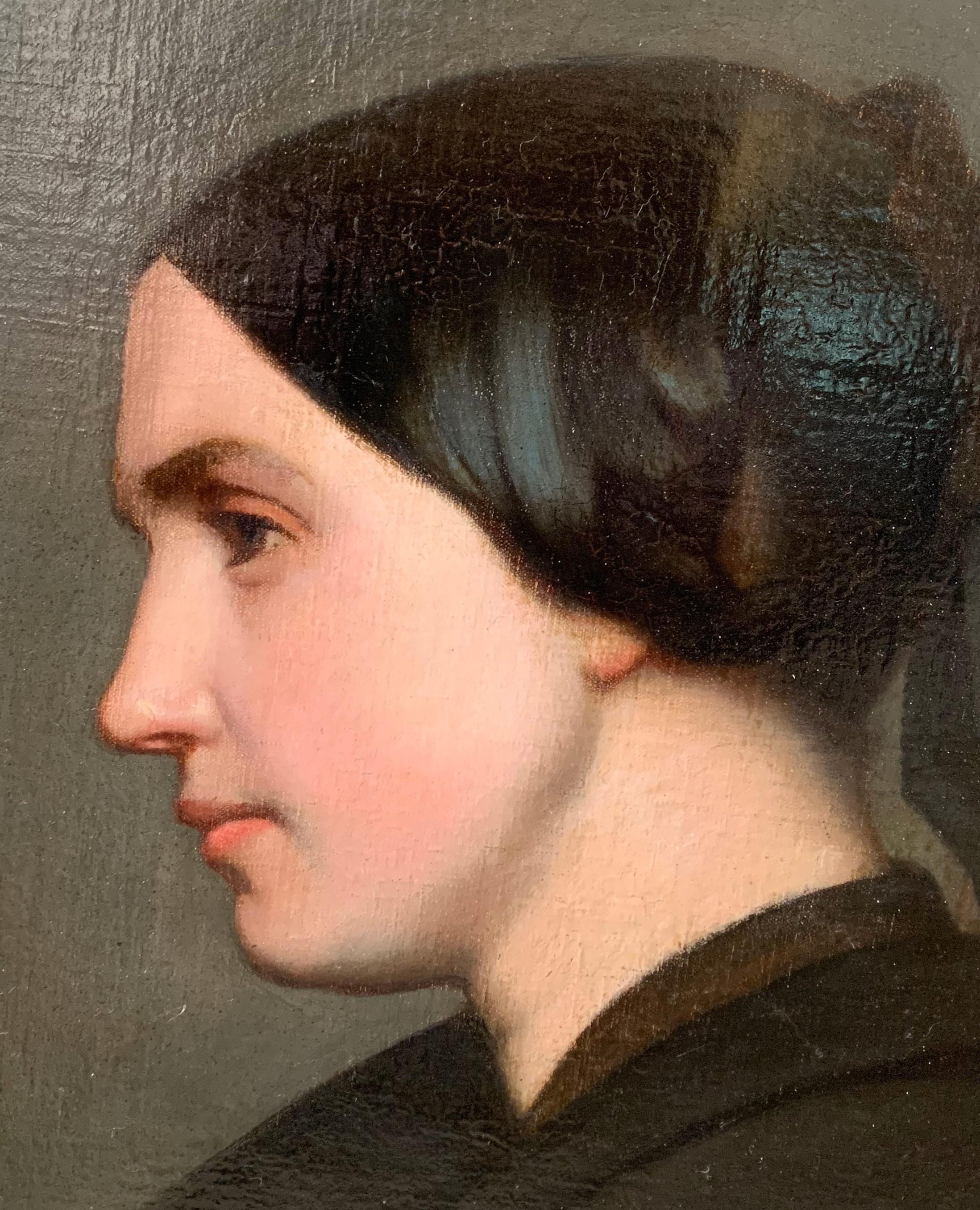 Profil De Femme De Baumes Amédée (1820/1906) in vendita 2