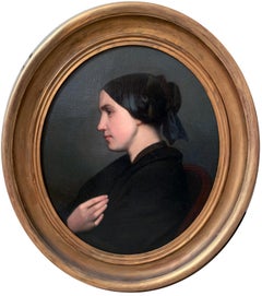Profil De Femme De Baumes Amédée (1820/1906)