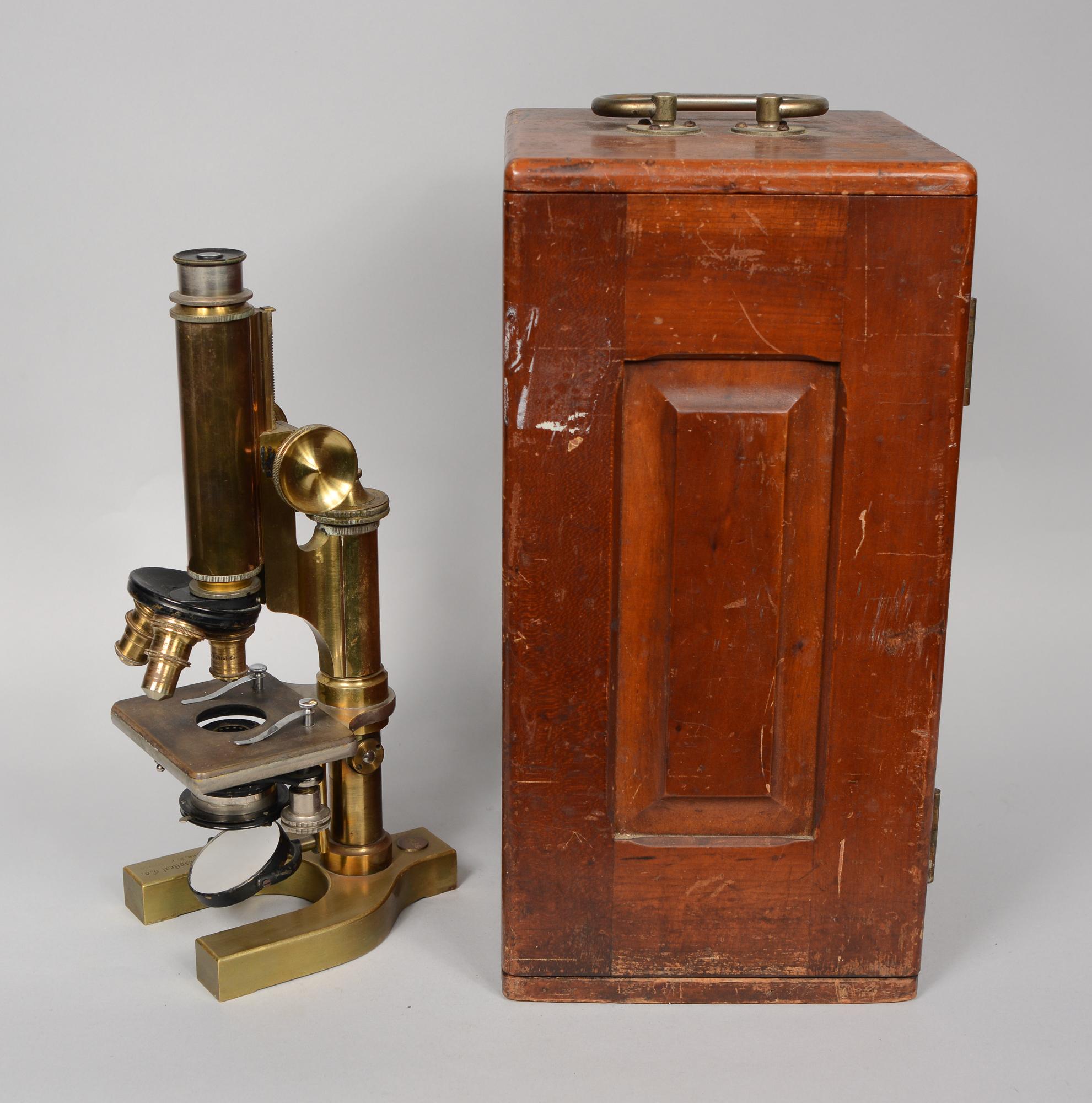 Bausch and Lomb Brass Microscope Early 20th Century 5