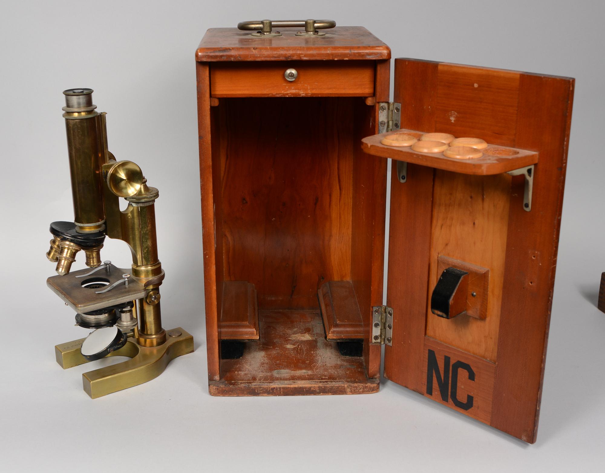 Bausch and Lomb Brass Microscope Early 20th Century 6