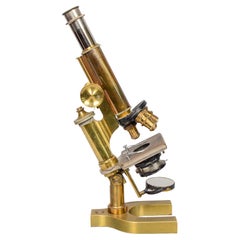 Bausch and Lomb Brass Microscope Early 20th Century