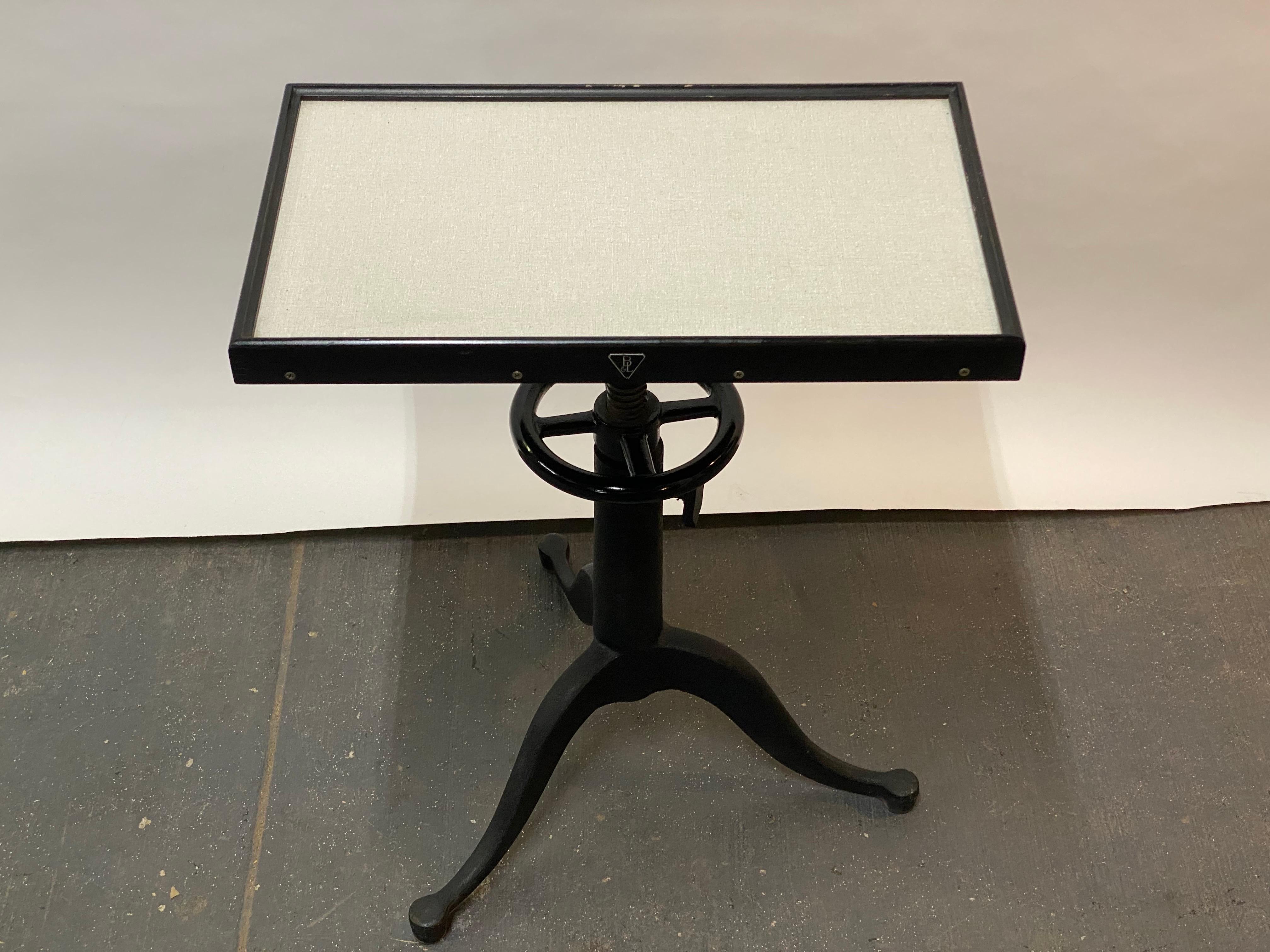 American Bausch and Lomb Laminate and Iron Optometrist's Table For Sale