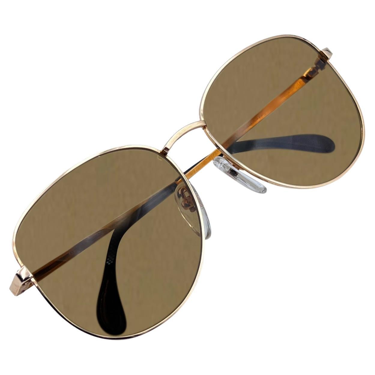 Bausch and Lomb Vintage 70s Mint Unisex White Gold Sunglasses Mod. 516