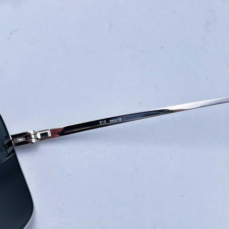 Bausch and Lomb Vintage 70s Mint Unisex White Gold Sunglasses Mod. 516 ...
