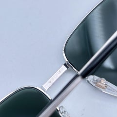 Bausch &amp;amp; Lomb lunettes de soleil vintage unisexe en or blanc et menthe, Mod. 517, années 70