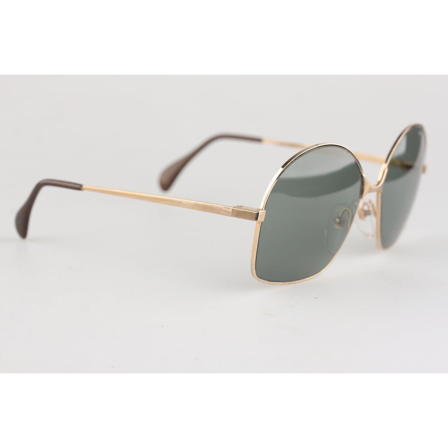 Gris Lunettes de soleil Bausch & Lomb Vintage Mod 516 Or Métal 1/20 10K GF en vente